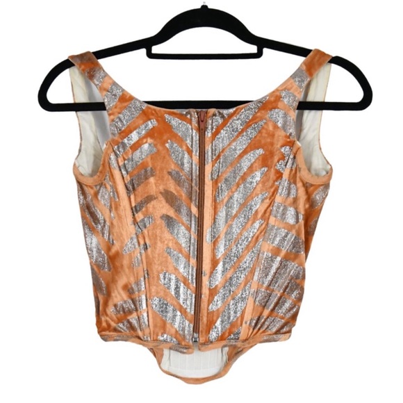 AUTHENTIC VIVIENNE WESTWOOD CORSET 44 IT US 8 VINTAGE 2000 RED LABEL VELVET - Picture 2 of 9